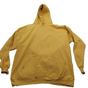 Hanes Ultimate Cotton PrintPro Adult‎ XL Yellow Pullover Hoodie